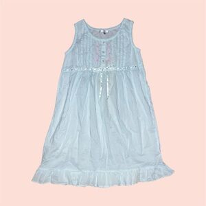 Blue Cotton Nightgown